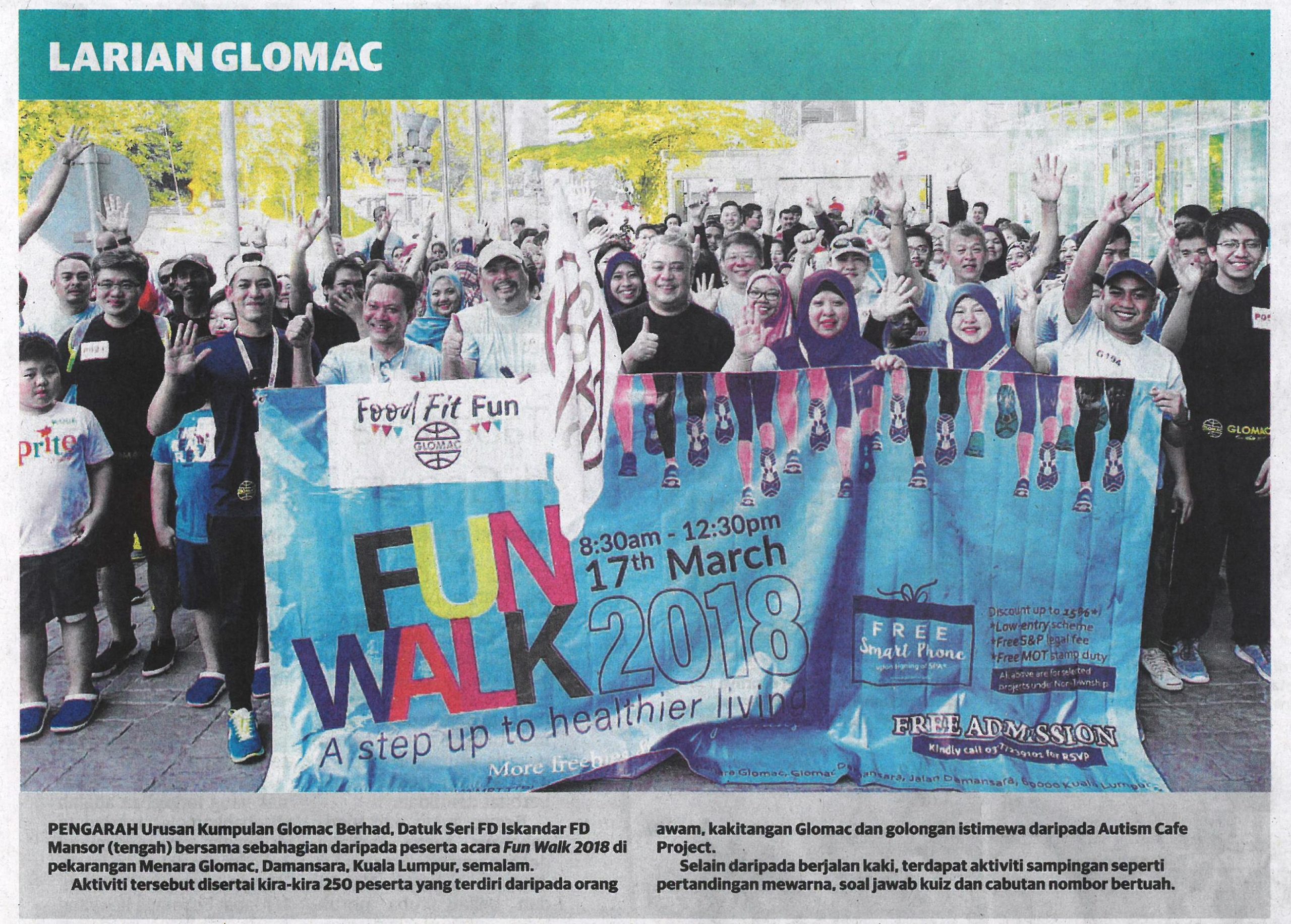 Glomac 2018 Fun Walk