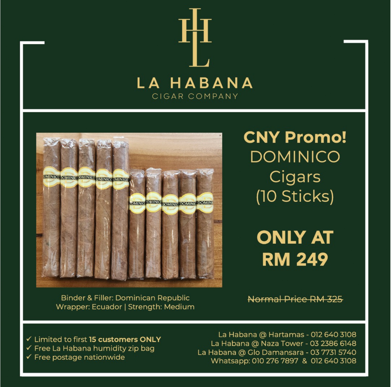 La Habana CNY Promotion – Dominico Cigar
